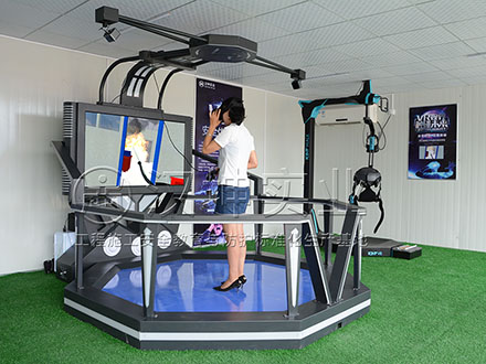 工地VR安全体验馆 智能行走平台 VR工地安全体验区专业厂家 汉坤实业
